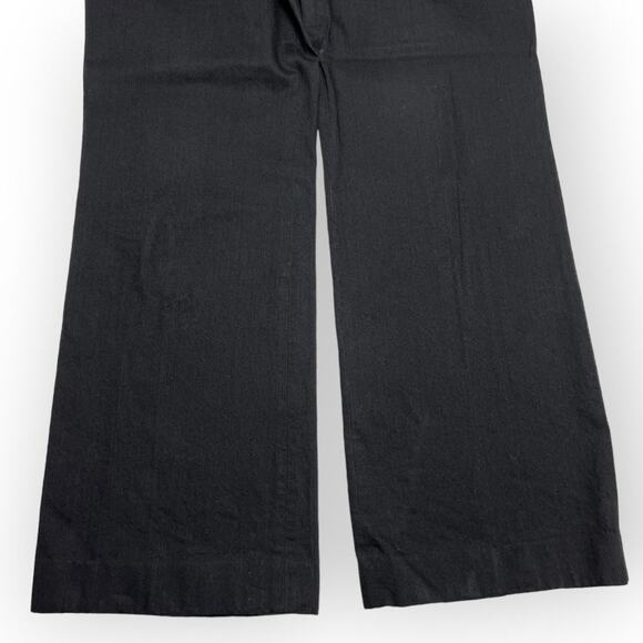 MAME KUROGOUCHI High Waisted Wide Leg Pants SIZE 4 WAIST 29 Black Jeans JAPAN 29 - Picture 11 of 11